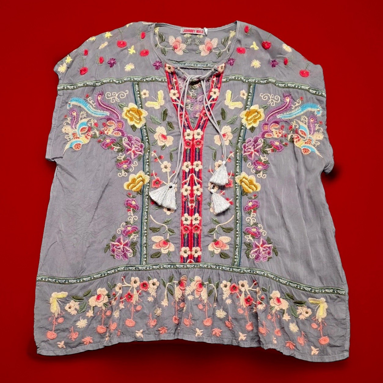 🌼Stunning Johnny Was XXL Talon Embroidered Blouse EUC