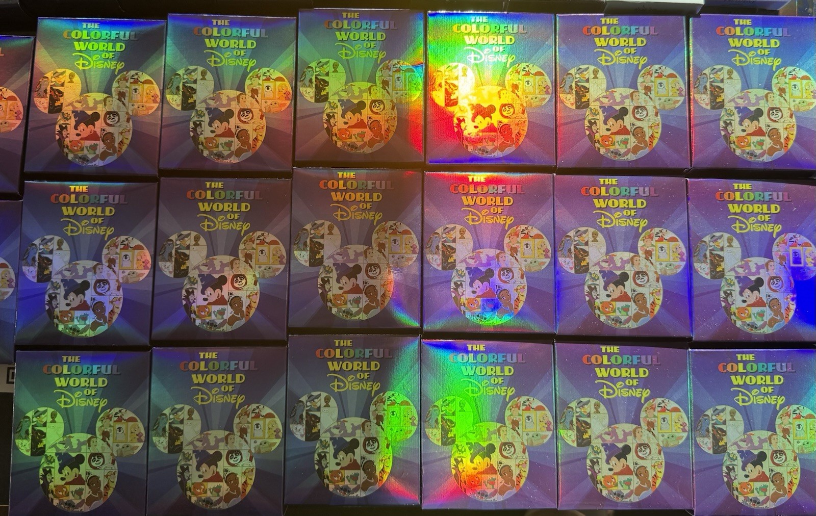 Mickeys Glendale MOG D23 Colorful World Of Disney Mystery Pin Box *SEALED* 2 Pin Mickeys Glendale MOG D23 Colorful World Of Disney Mystery Pin Box *SEALED* 2 Pin