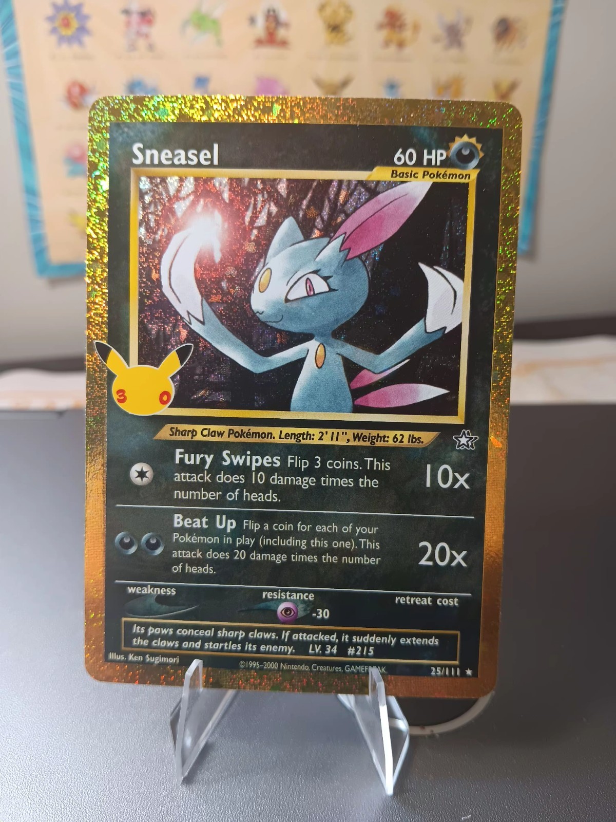 Sneasel 25/111 Me: 30th Celebration EX-01 Booster: Classic Collection Holo