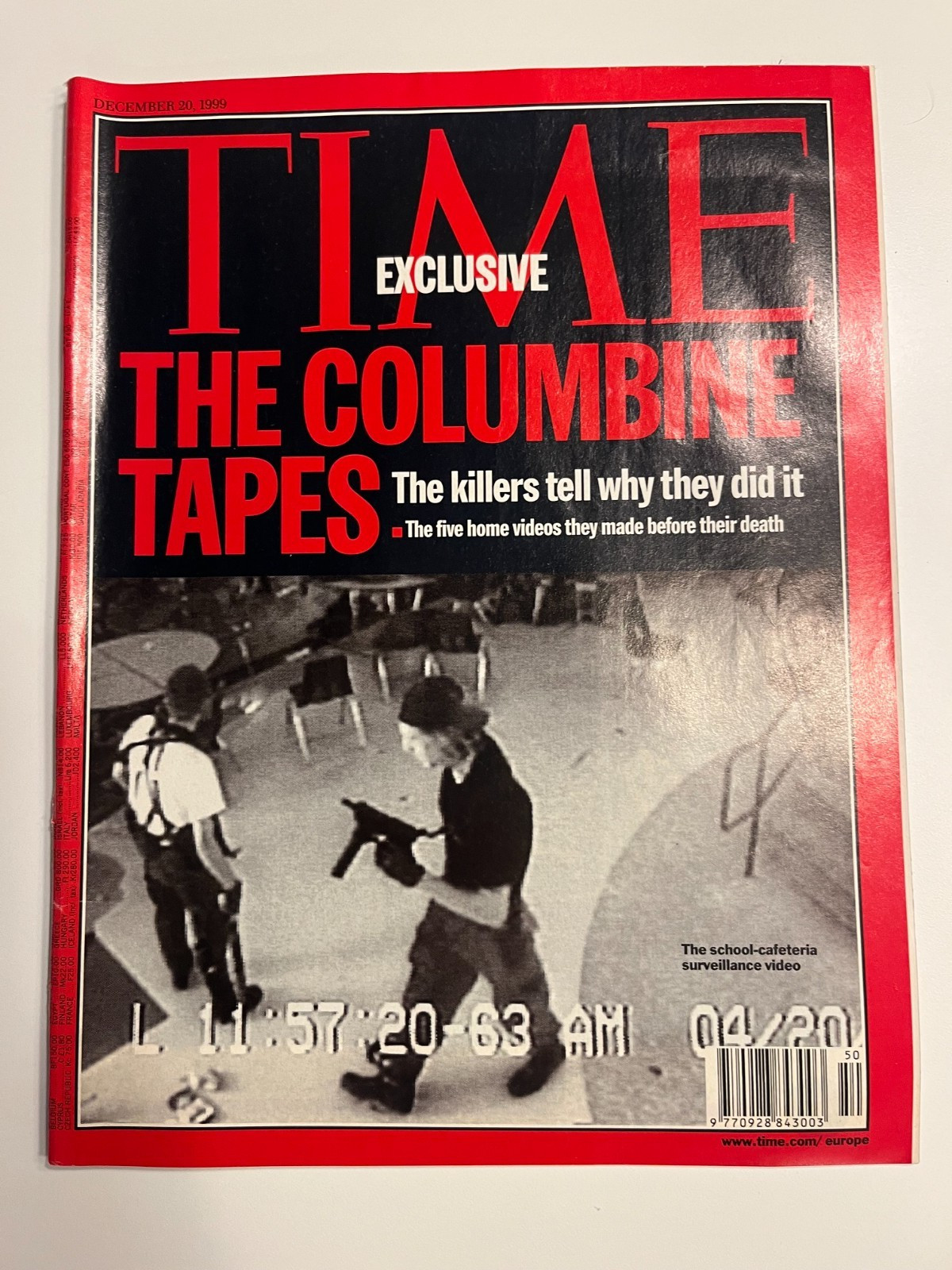 Vintage TIME Magazine 1999 Columbine Lot Monsters Next Door & Tapes True Crime
