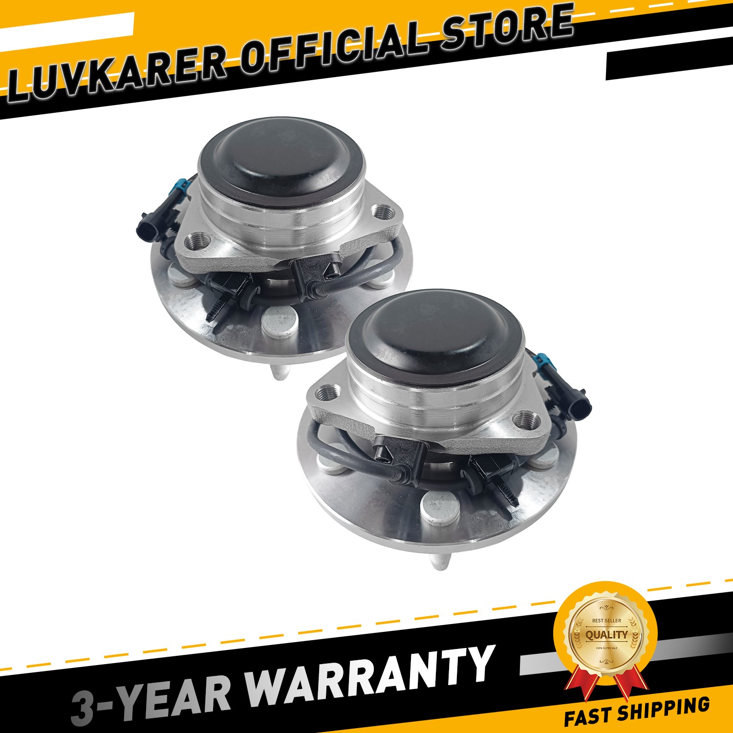 RWD Pair Front Wheel Bearing Hub for Chevy GMC Silverado Sierra 1500 Yukon Tahoe