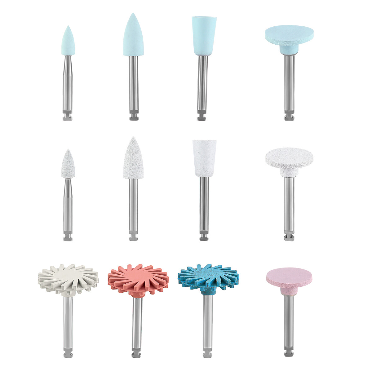 Kit de pulido de composite dental RA 2.35MM Pulidoras de acabado Fresa baja v