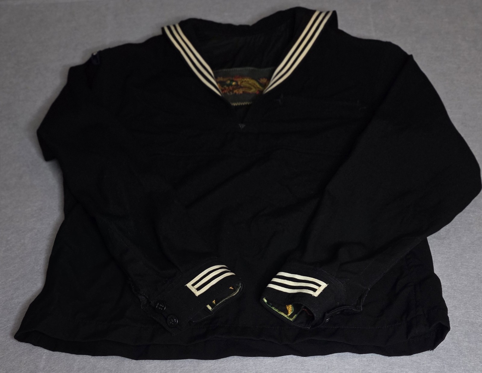 Vintage U.S. Navy Sailor Jumper USS Springfield Seafarer Uniform Dragon &...