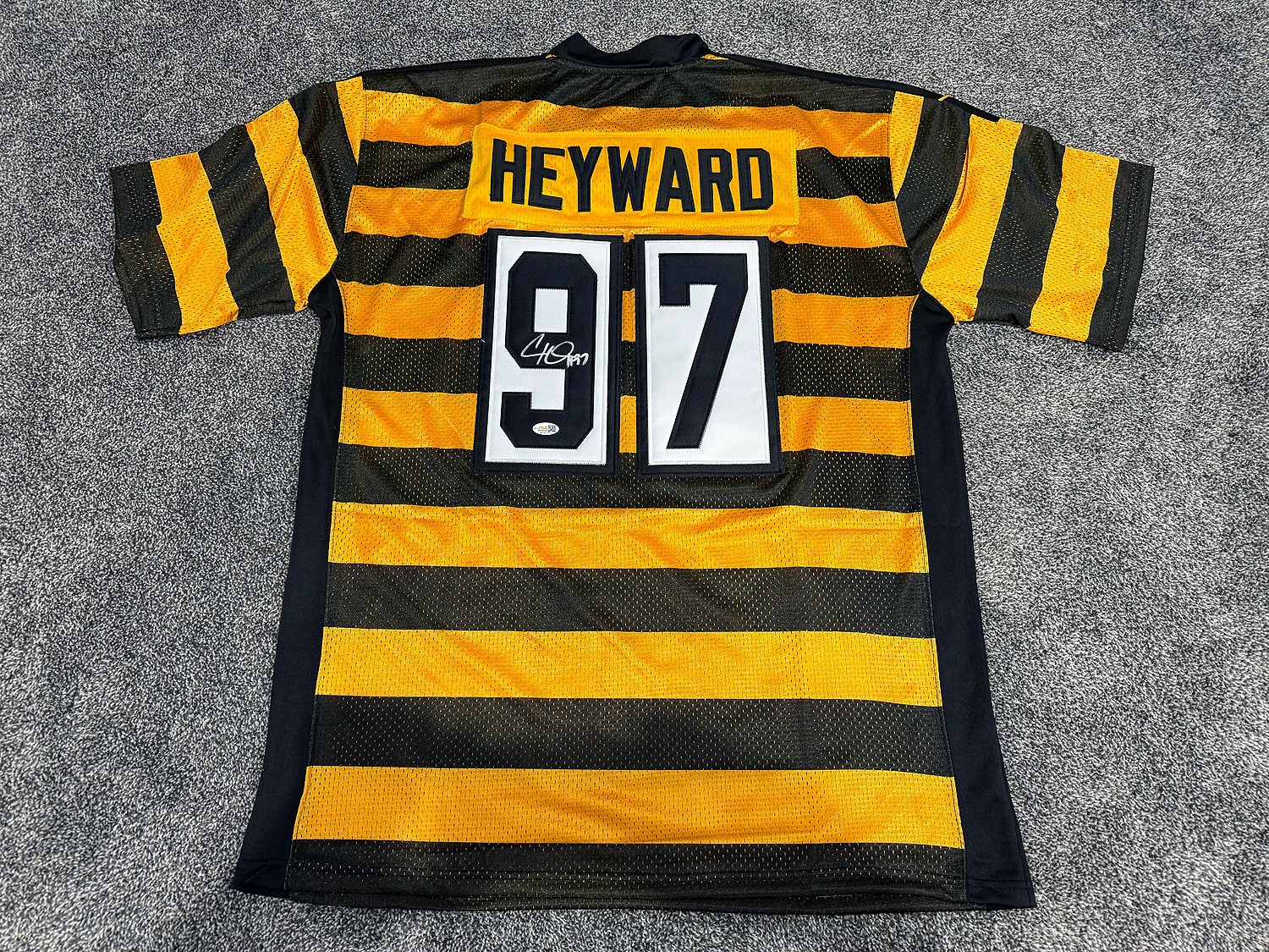 CAM HEYWARD Pittsburgh Steelers SIGNED Autograph Football Jersey JSA COA XL