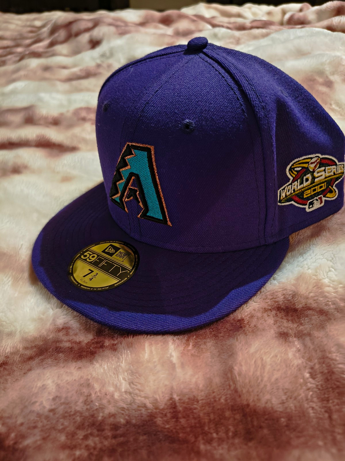 New Era 59FIFTY Arizona Diamondbacks Purple World Series Patch Fitted 7 3/4 New Era 59FIFTY Arizona Diamondbacks Purple World Series Patch Fitted 7 3/4