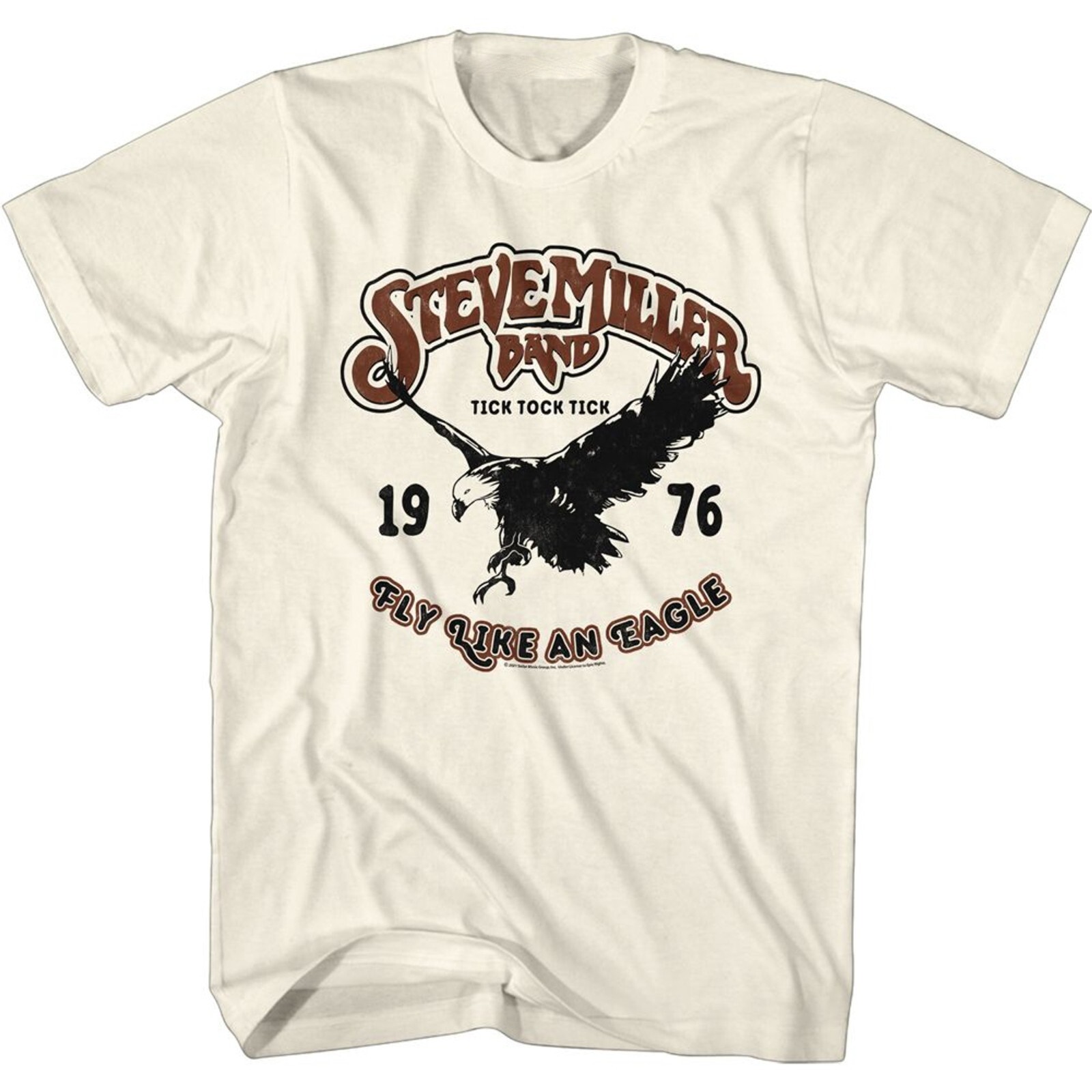 Vtg 1976 Steve Miller Band Music Tour Cotton White Men Women Shirt AG314