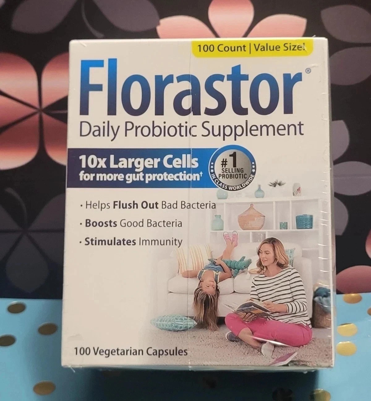 Florastor Daily Probiotic Supplement 250mg 100 Capsules Digestive Support Exp 12