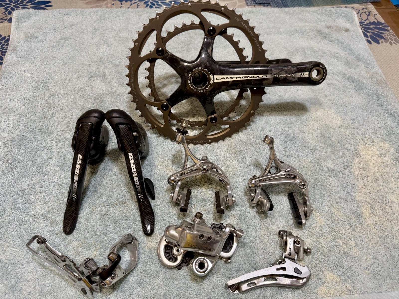 Campagnolo Athena 11 Groupset Road Bike Crank, Brakes, Derailleurs, Shifters Campagnolo Athena 11 Groupset Road Bike Crank, Brakes, Derailleurs, Shifters