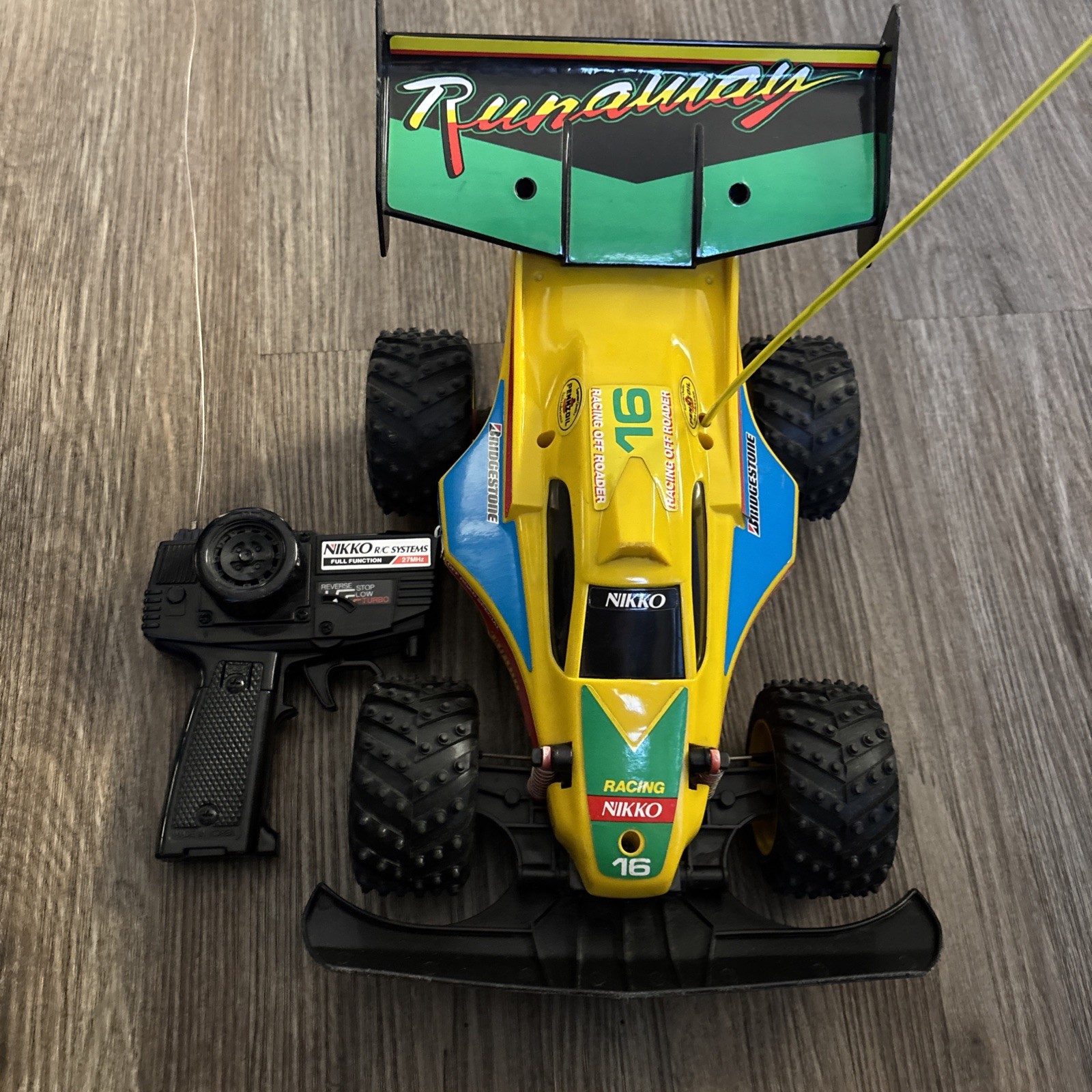 VTG Nikko Turbo RC RUNAWAY #16 Buggy CAR Korea - For parts 