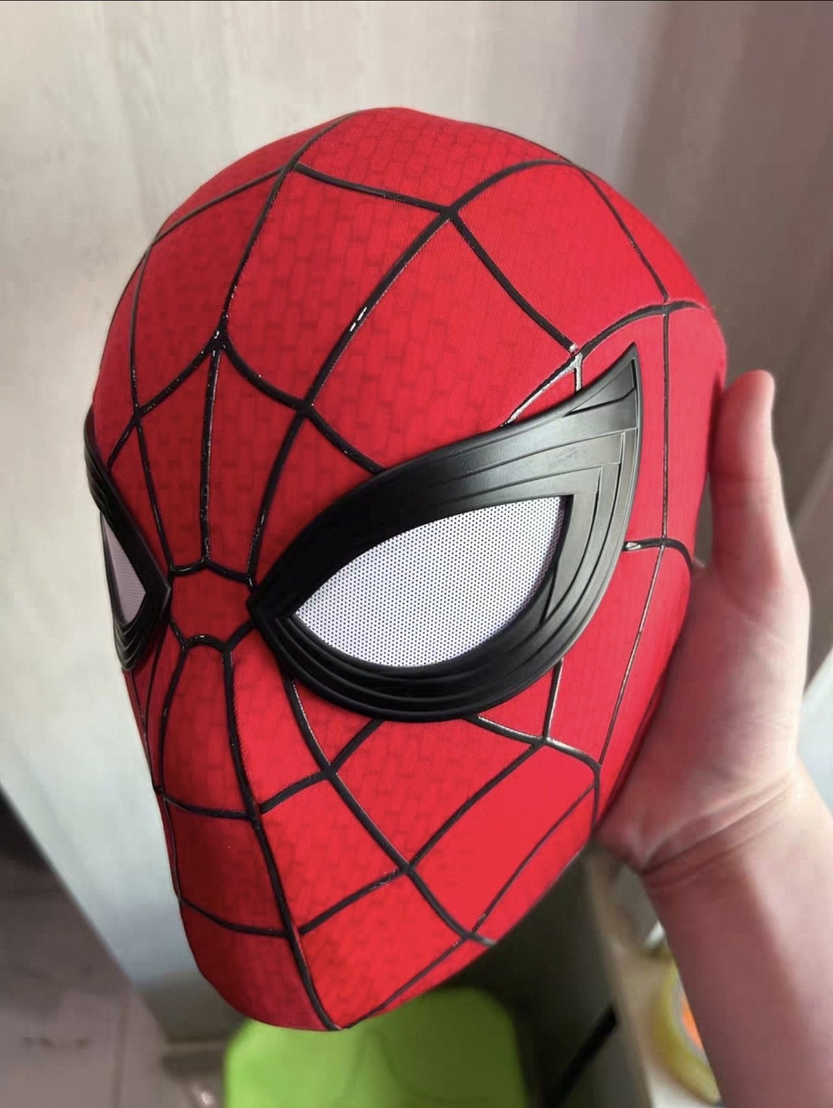 Spider-Man 4 Brand New Day Mask w/ Straps Headgear Faceshell Eyes Cosplay Props