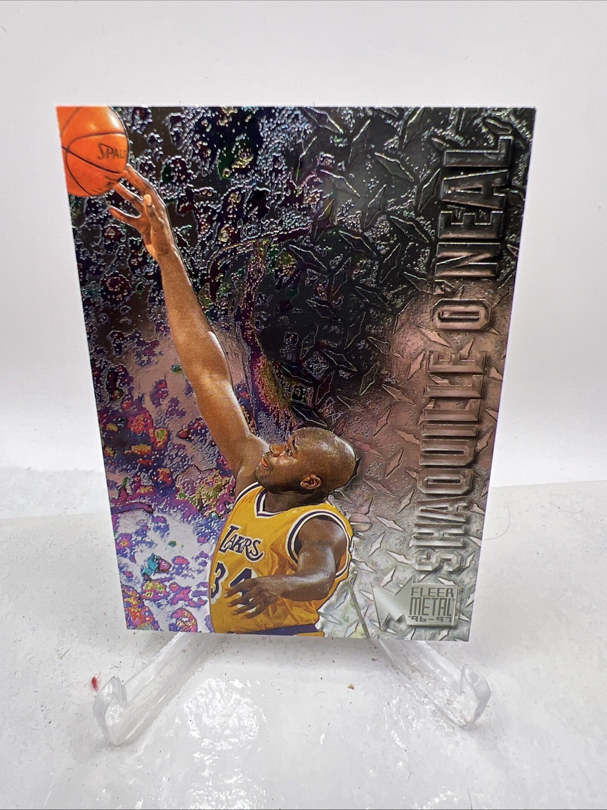 1996-97 Fleer Metal - Shaquille O'Neal #183 1996-97 Fleer Metal - Shaquille O'Neal #183