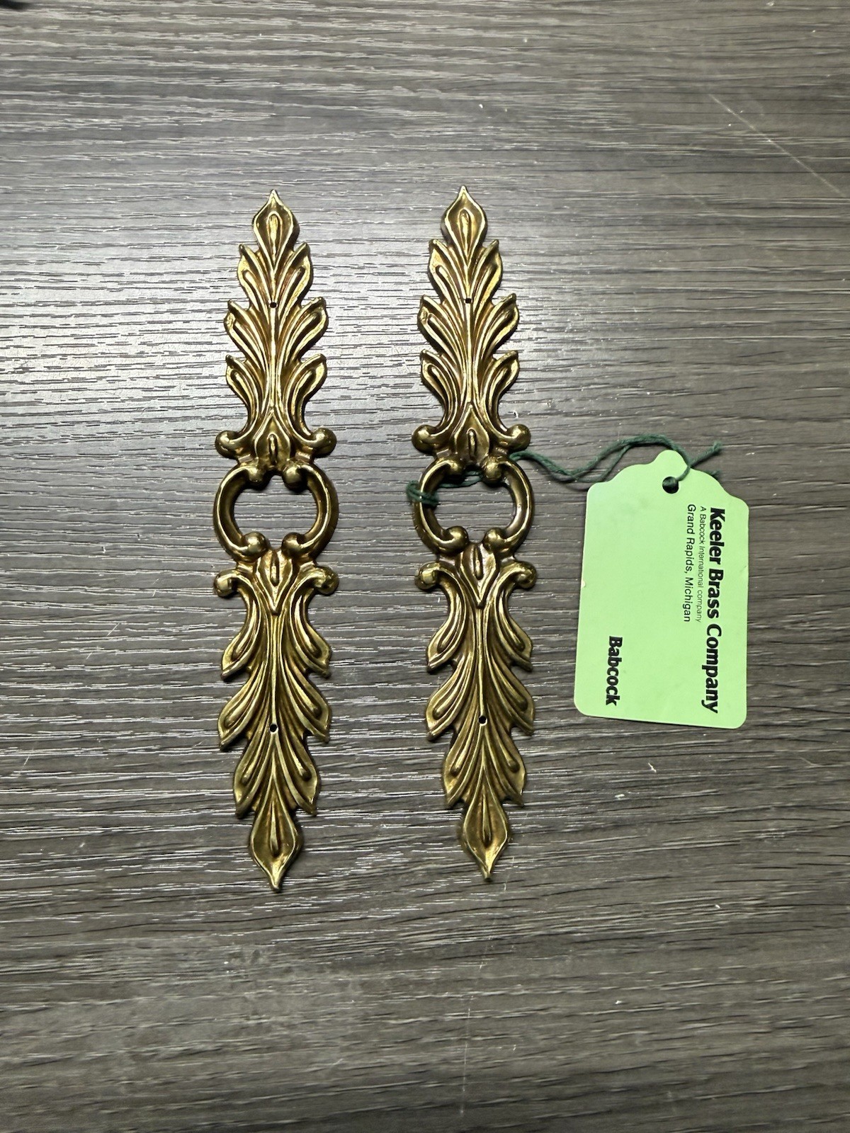 2 Antique Vintage Old Retro Hollywood MCM Brass Furniture Ornate Decorative (163 2 Antique Vintage Old Retro Hollywood MCM Brass Furniture Ornate Decorative (163