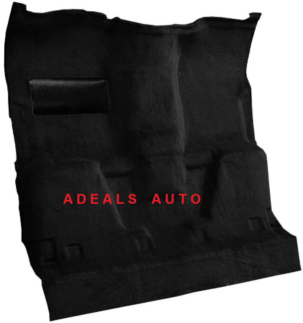 ACC 81-86 CHEVY C10 C20 C30 + 87 R10 STD CAB 2WD AUTOMATIC MOLDED BLACK CARPET