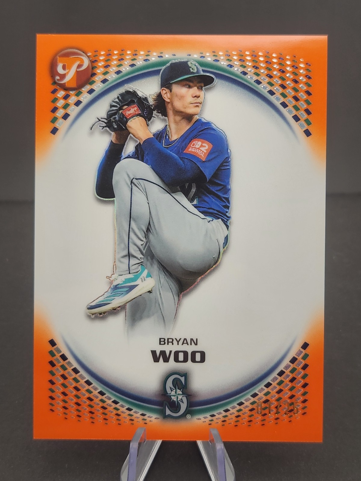 2026 Topps Pristine - Bryan Woo #191 Orange Refractor /25 Seattle Mariners 2026 Topps Pristine - Bryan Woo #191 Orange Refractor /25 Seattle Mariners
