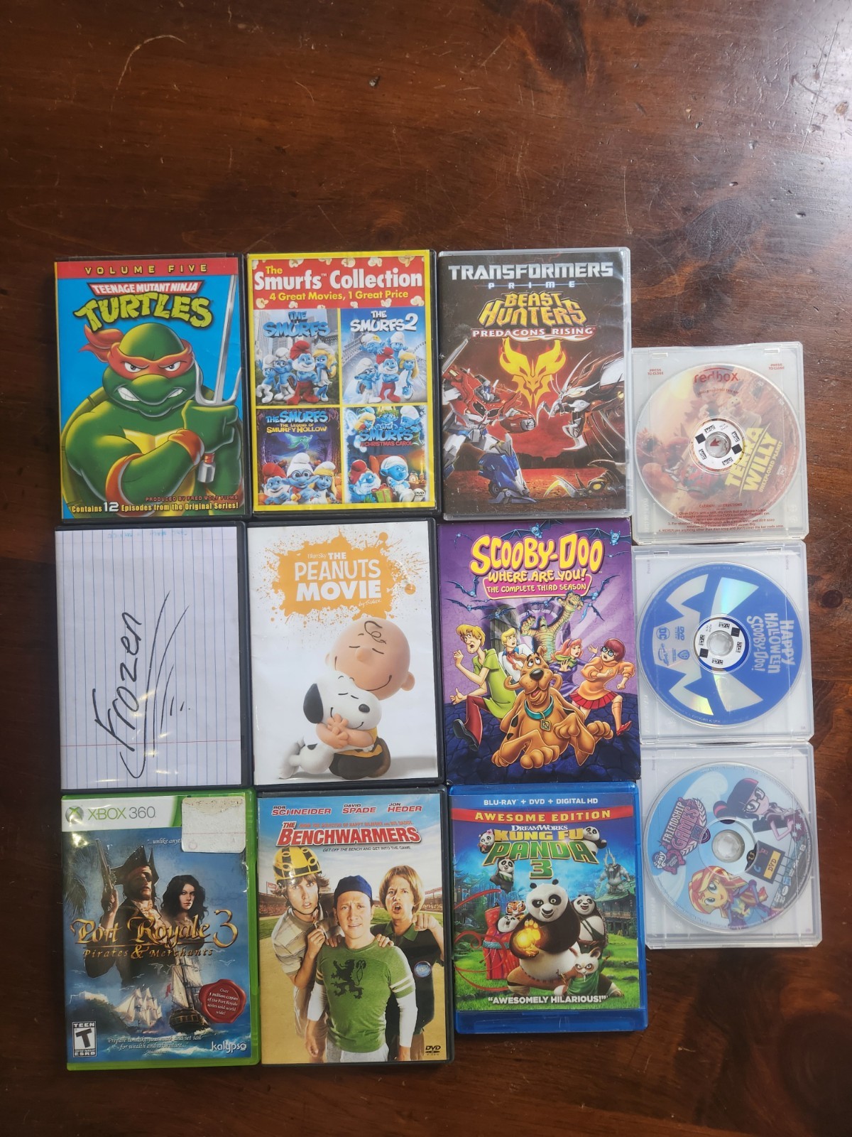 Huge Kids & Family Movie & Game Lot - 11 Items 