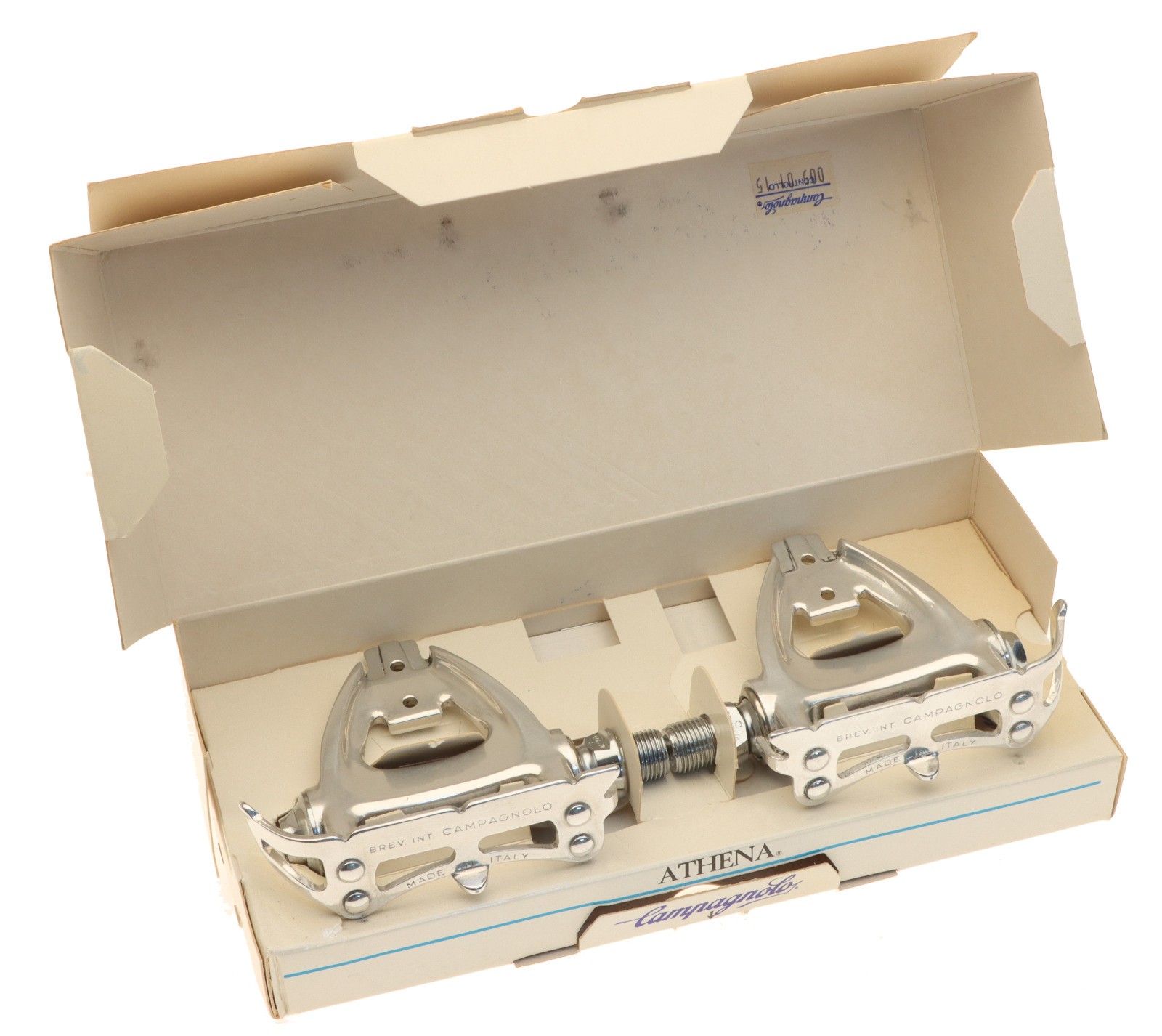 Campagnolo Athena Road Pedals C-Record Era w/ Straps Strada NOS NEW Campagnolo Athena Road Pedals C-Record Era w/ Straps Strada NOS NEW