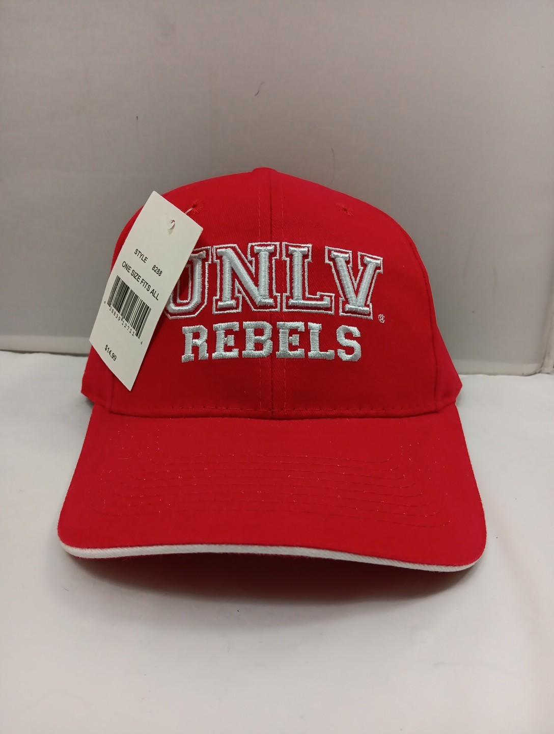 UNLV REBELS Baseball Hat Embroidered Red/ White NEW UNLV REBELS Baseball Hat Embroidered Red/ White NEW