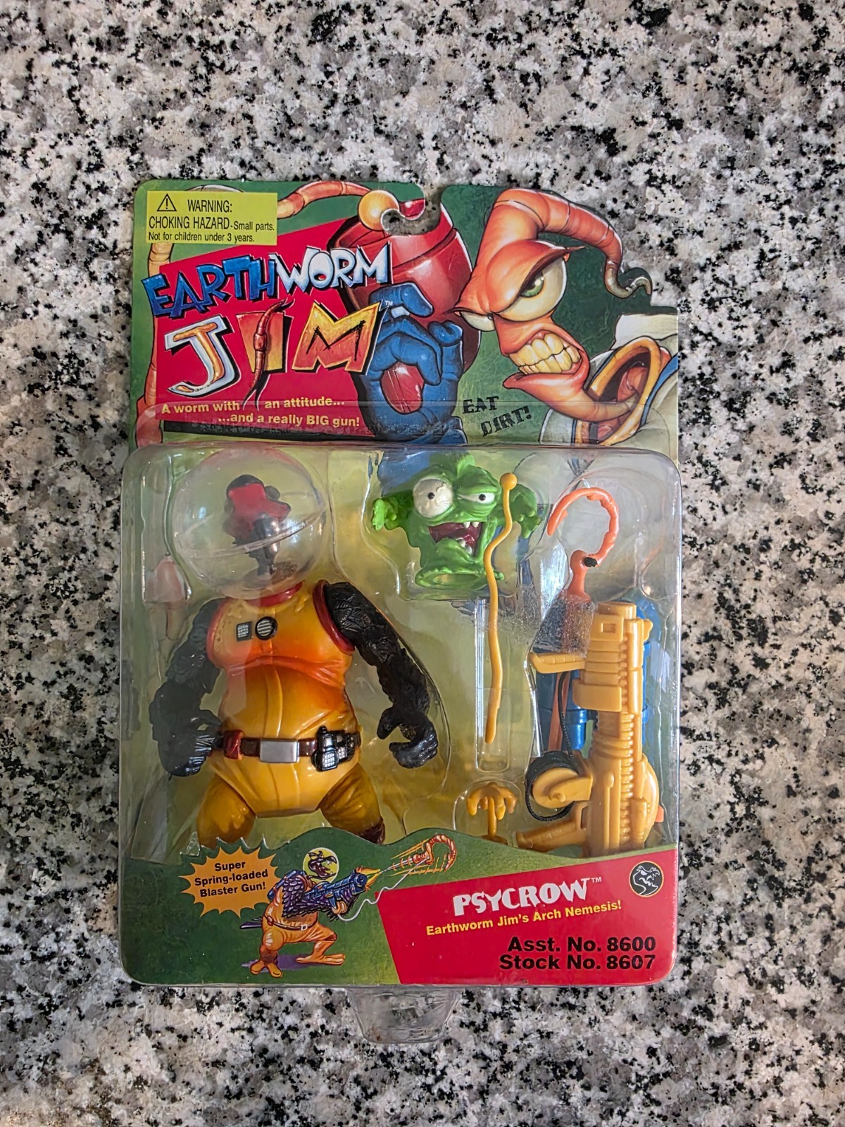 Psycrow 1994 Action FigureEARTHWORM JIM Playmates NEW MOC Psycrow 1994 Action FigureEARTHWORM JIM Playmates NEW MOC