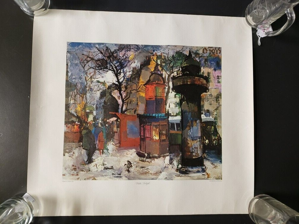 Olivier Foss (French 1920-2014) Winter Twilight Reproduction by Ketterlinus Olivier Foss (French 1920-2014) Winter Twilight Reproduction by Ketterlinus