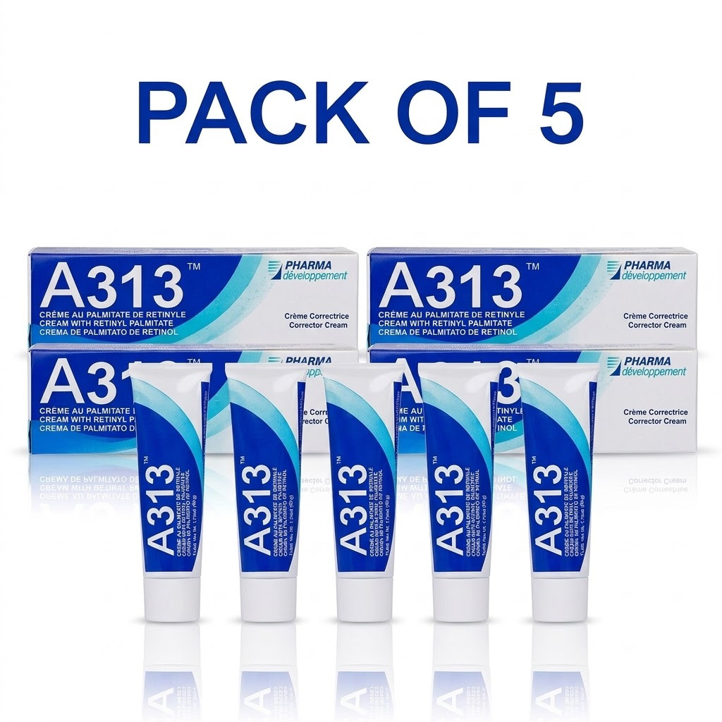 5-PACK A313 Retinol Cream for Anti-Aging, Reduce Wrinkles and Hyperpigmentation