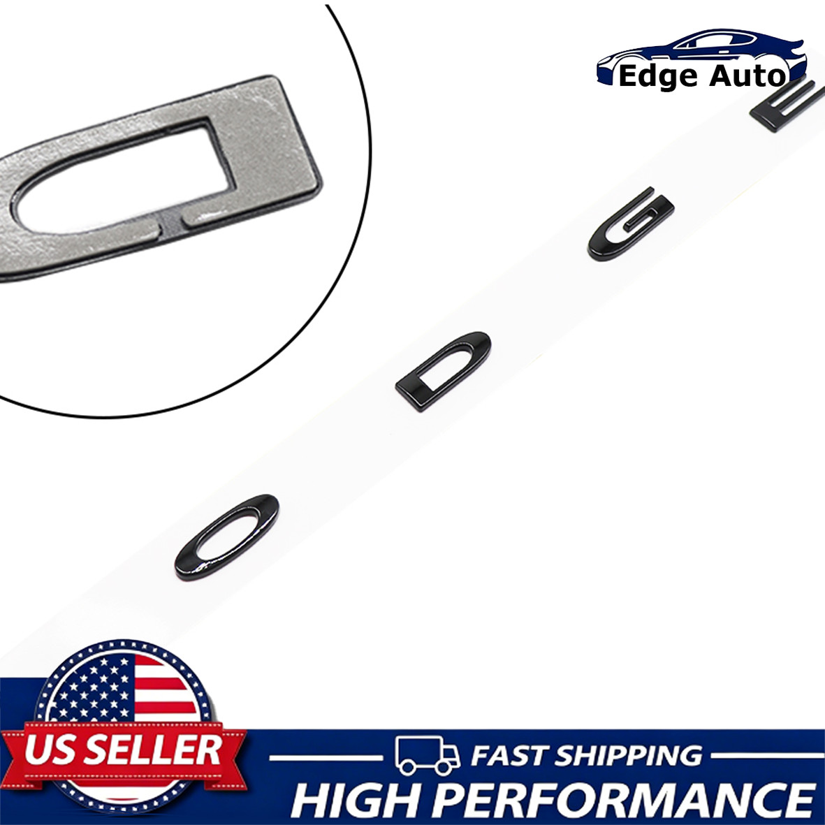 1 Set Rear Tailgate Letters For 2014-2023 Durango Trunk Lid Emblems Gloss Black