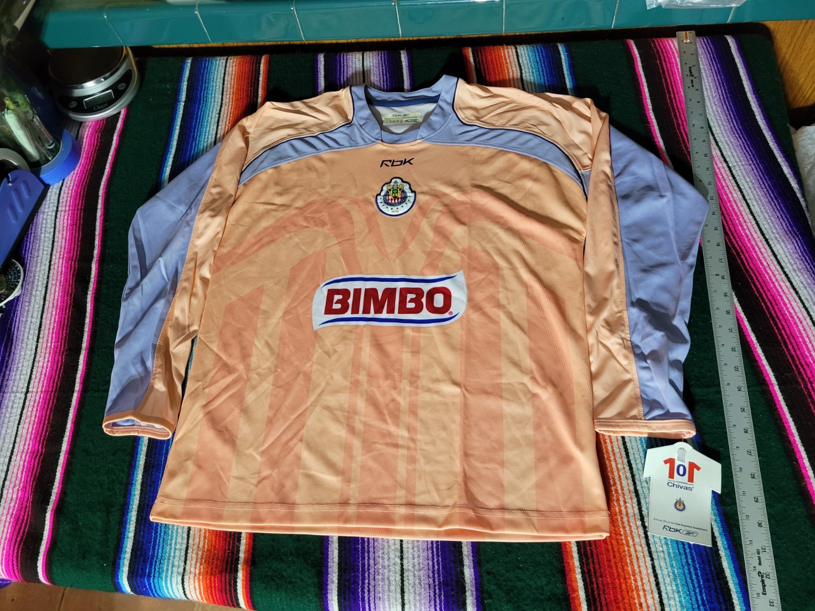 Club Chivas de Guadalajara Authentic Reebok Jersey Size Small 2006-2007 Goalie
