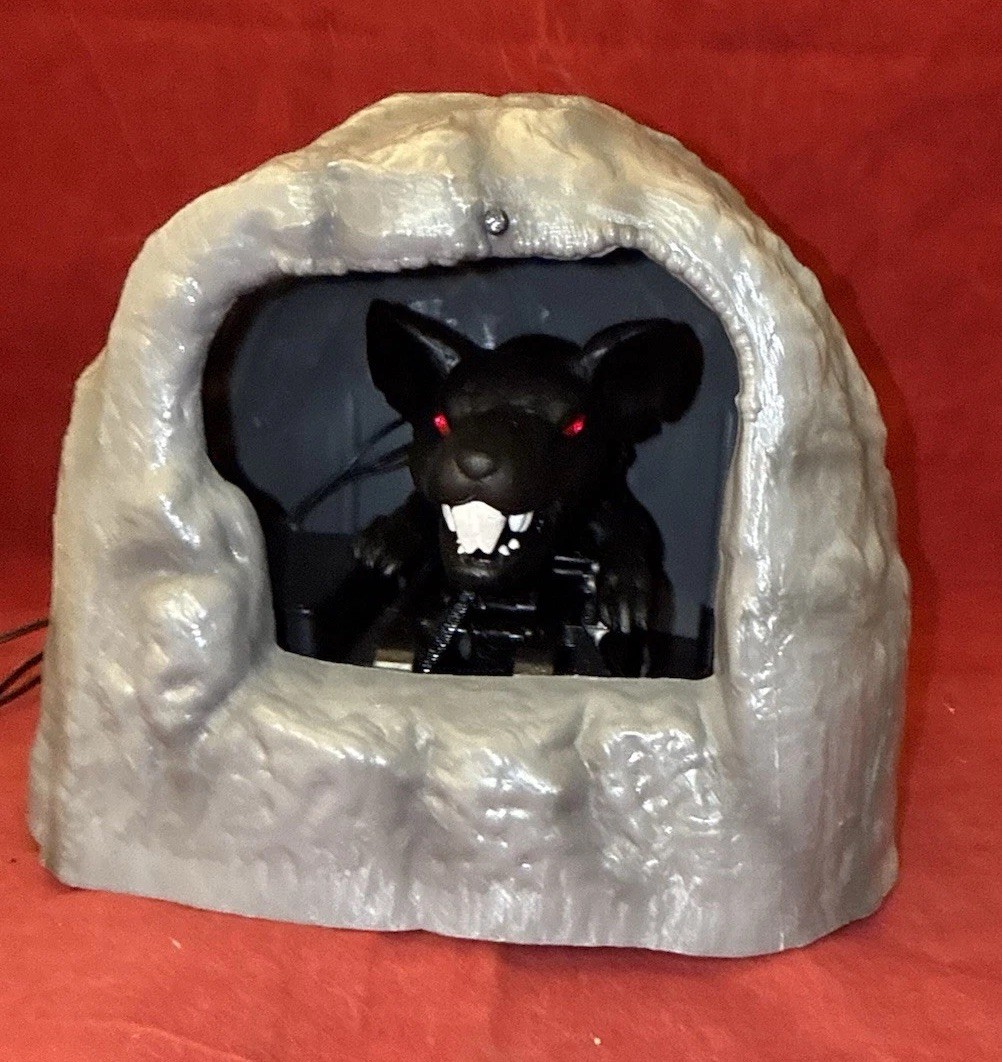 Animated Rat Halloween Prop Light Up Sound Vintage Cave -VIDEO- Tekky Designs Animated Rat Halloween Prop Light Up Sound Vintage Cave -VIDEO- Tekky Designs