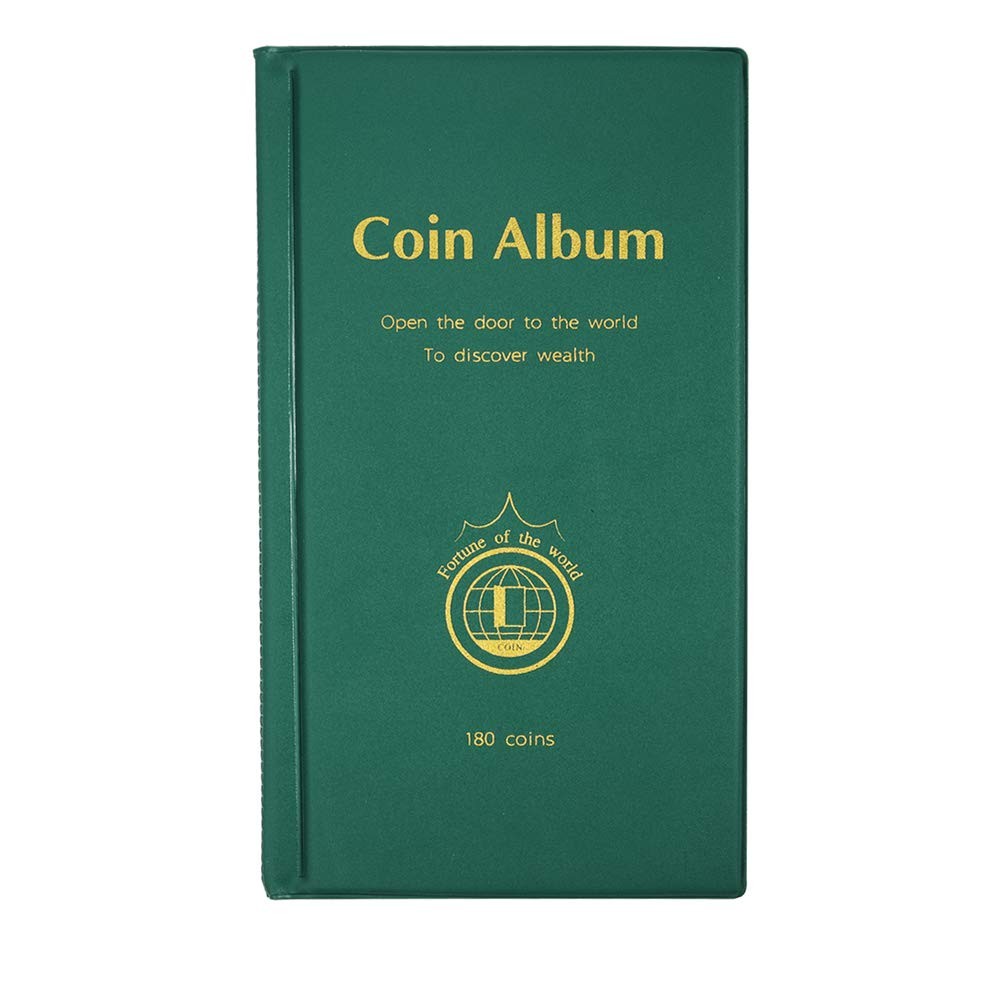 Álbum de monedas de 180 bolsillos para coleccionar monedas Álbum de monedas de 180 bolsillos para coleccionar monedas