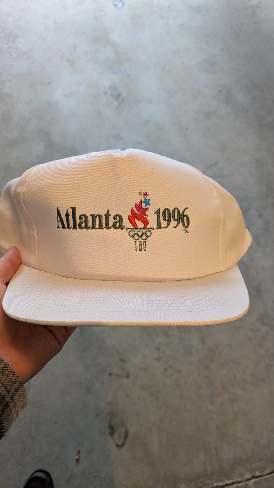 Vintage 1996 Atlanta Olympics Snapback Hat NWOT Logo 7 Sports Illustrated