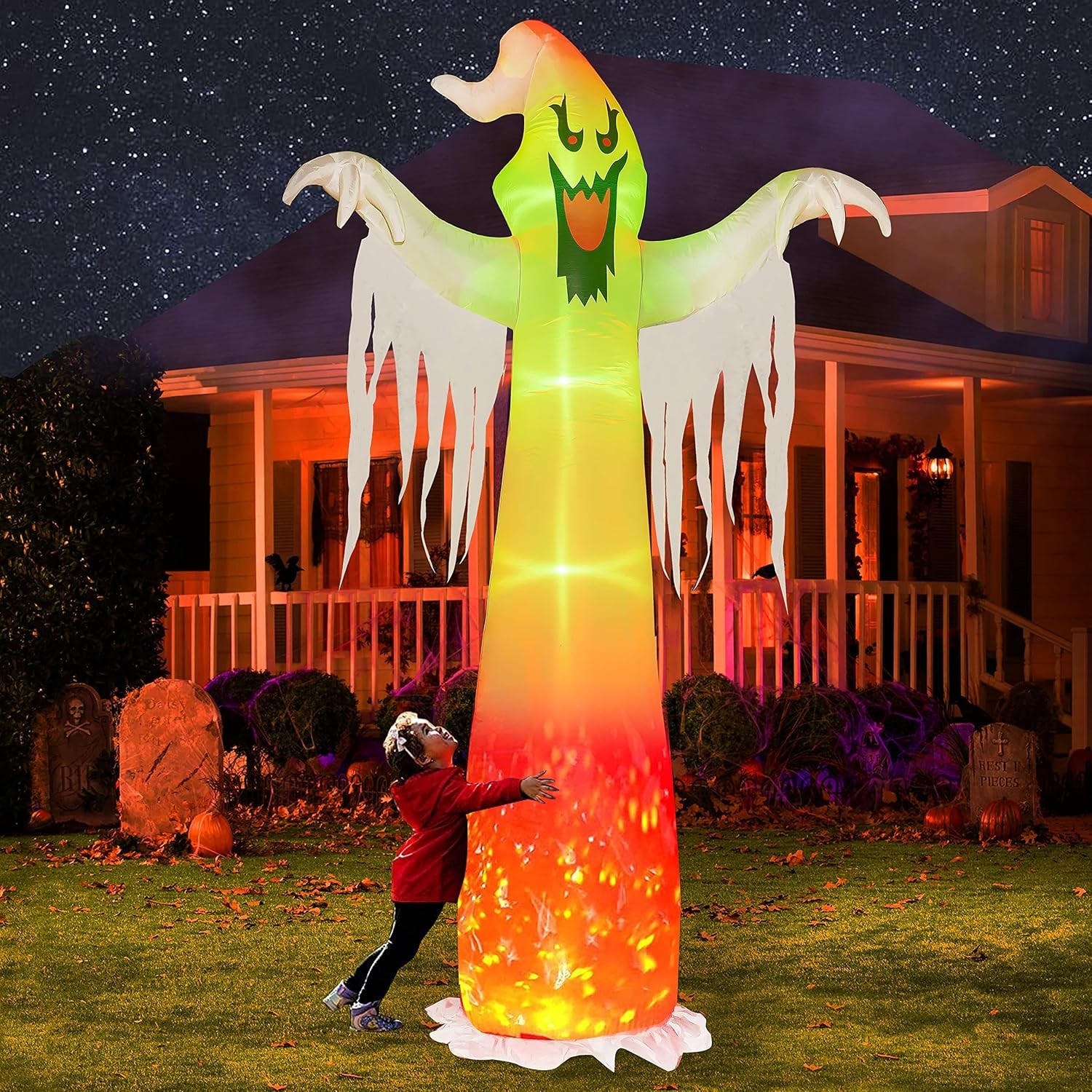 9FT Halloween Inflatables Outdoor Yard Decorations Blow Up Large Decor