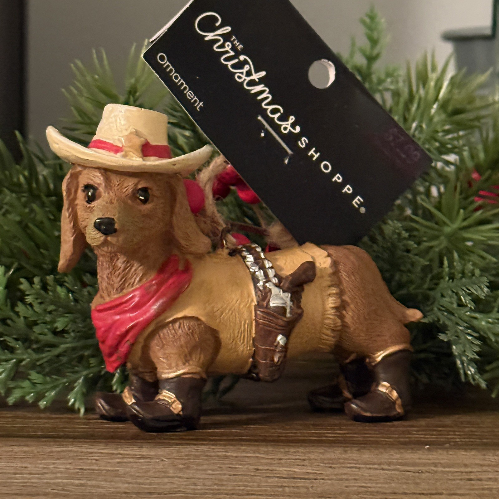 Western Cowboy Dachshund Dog Christmas Holiday Tree Ornament NEW Western Cowboy Dachshund Dog Christmas Holiday Tree Ornament NEW