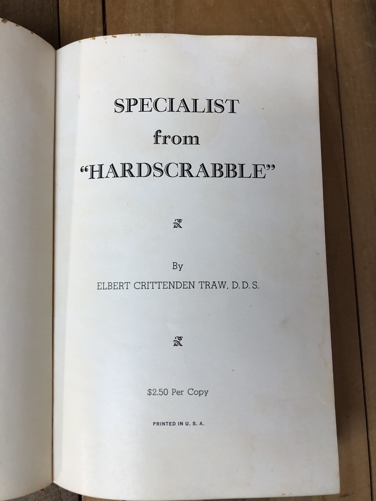 Vintage 1920s Missouri History \'Specialist From Hardscrabble\' Outdoorsman Signed