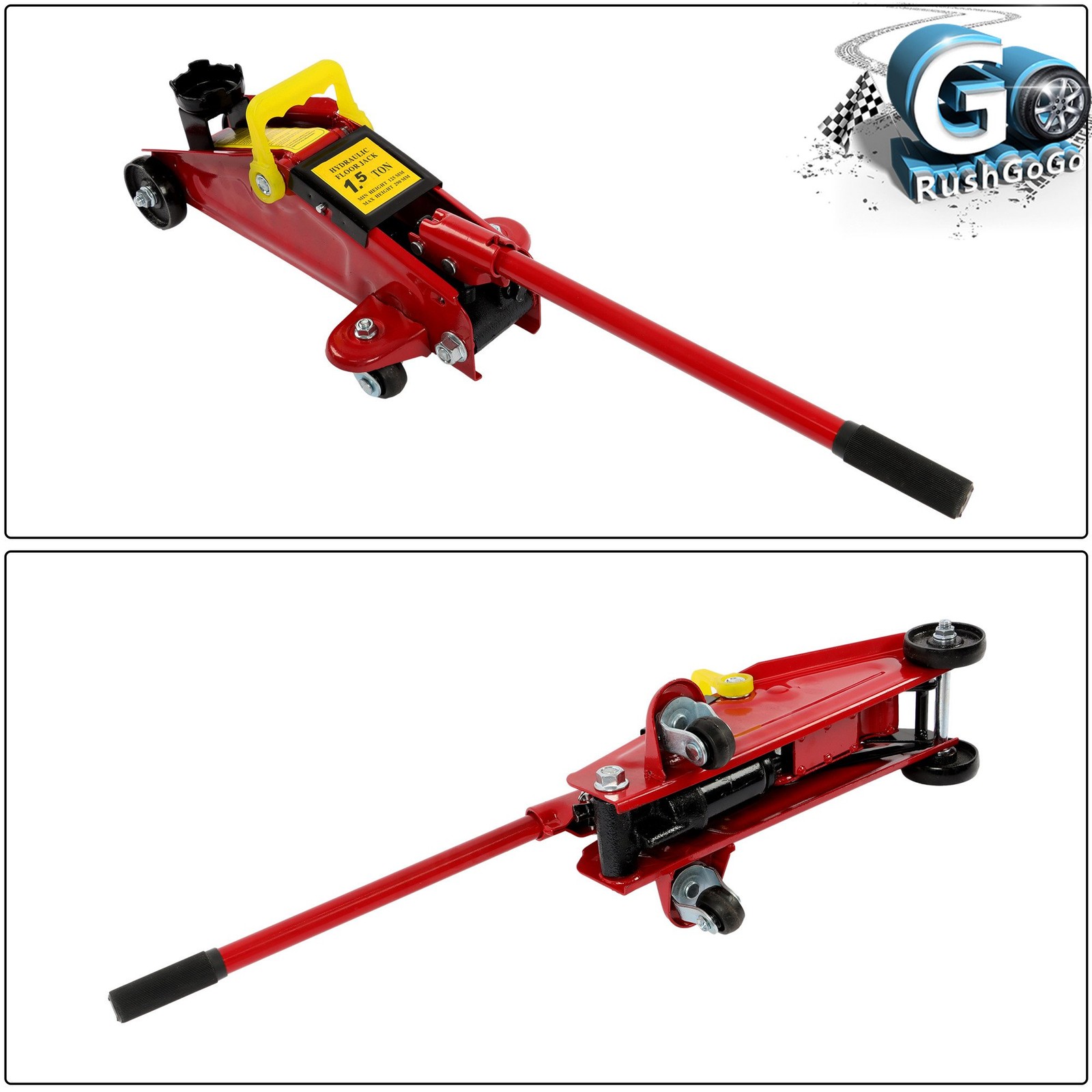 1.5 Ton Universal Hydraulic Trolley Floor Jack For Car Quick Lifting with Case