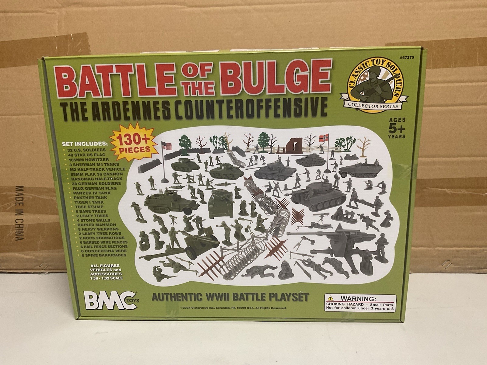 BMC CTS WW2 Battle of the Bulge Plastic Army Men 130 Soldier Figure Box Playset BMC CTS WW2 Battle of the Bulge Plastic Army Men 130 Soldier Figure Box Playset