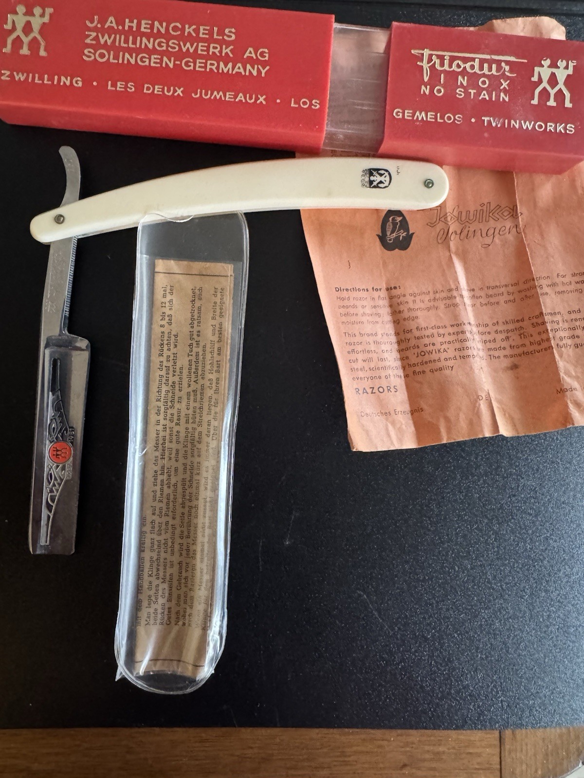 Mint Rare 1731–1981 Zwilling 250th Anniversary Friodur 250 Straigh Razor