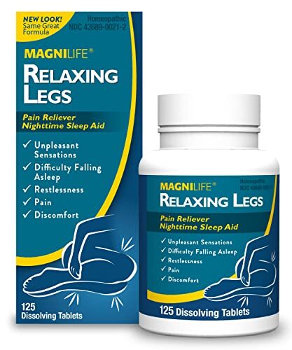 MagniLife Relaxing Legs Relief Fast Dissolving Tablets for Sleep Aid 4 Ounce MagniLife Relaxing Legs Relief Fast Dissolving Tablets for Sleep Aid 4 Ounce