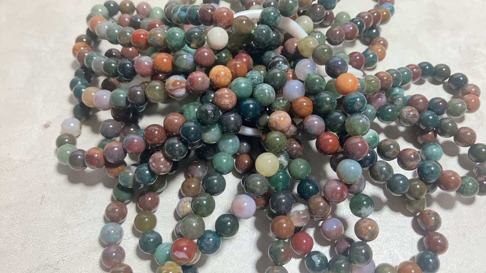 wholesales 13pcs Natural fancy Jasper ocean jasper bracelets -8mm beads