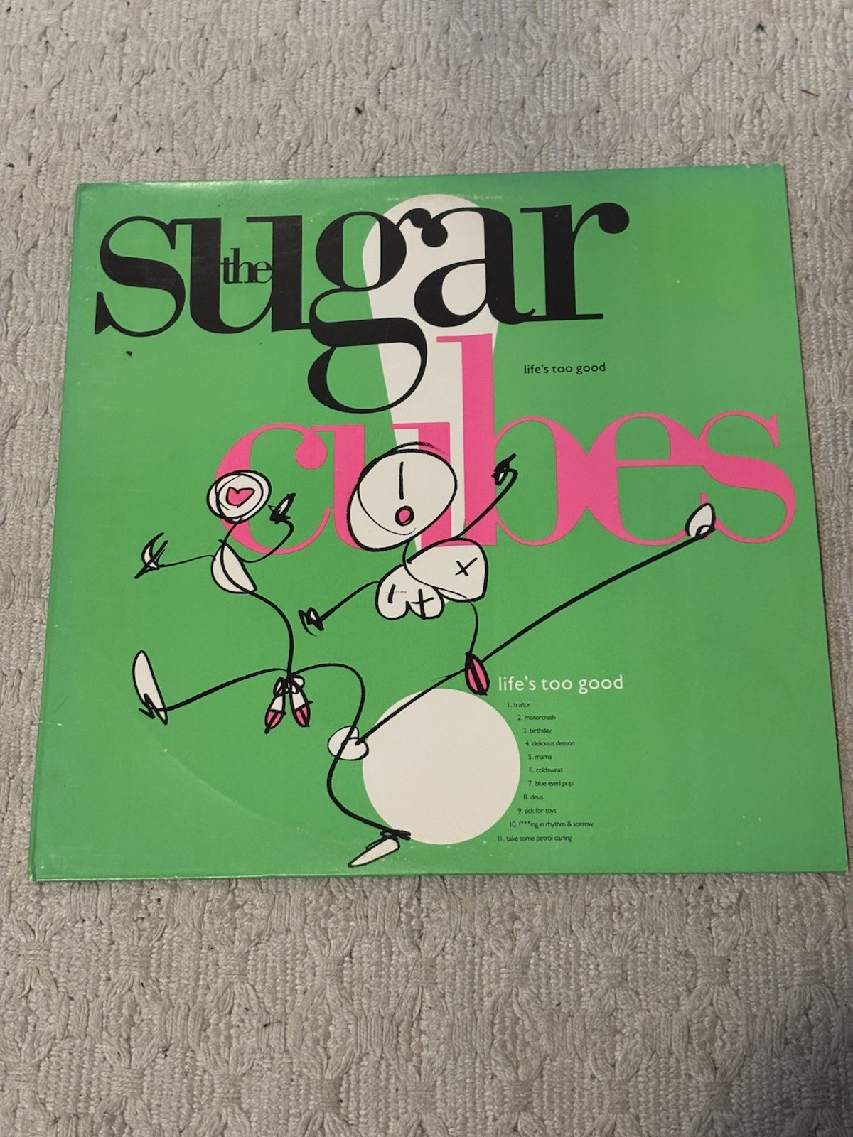 The Sugarcubes 1988 - Life\'s Too Good Used Very Good Vinyl LP The Sugarcubes 1988 - Life\'s Too Good Used Very Good Vinyl LP