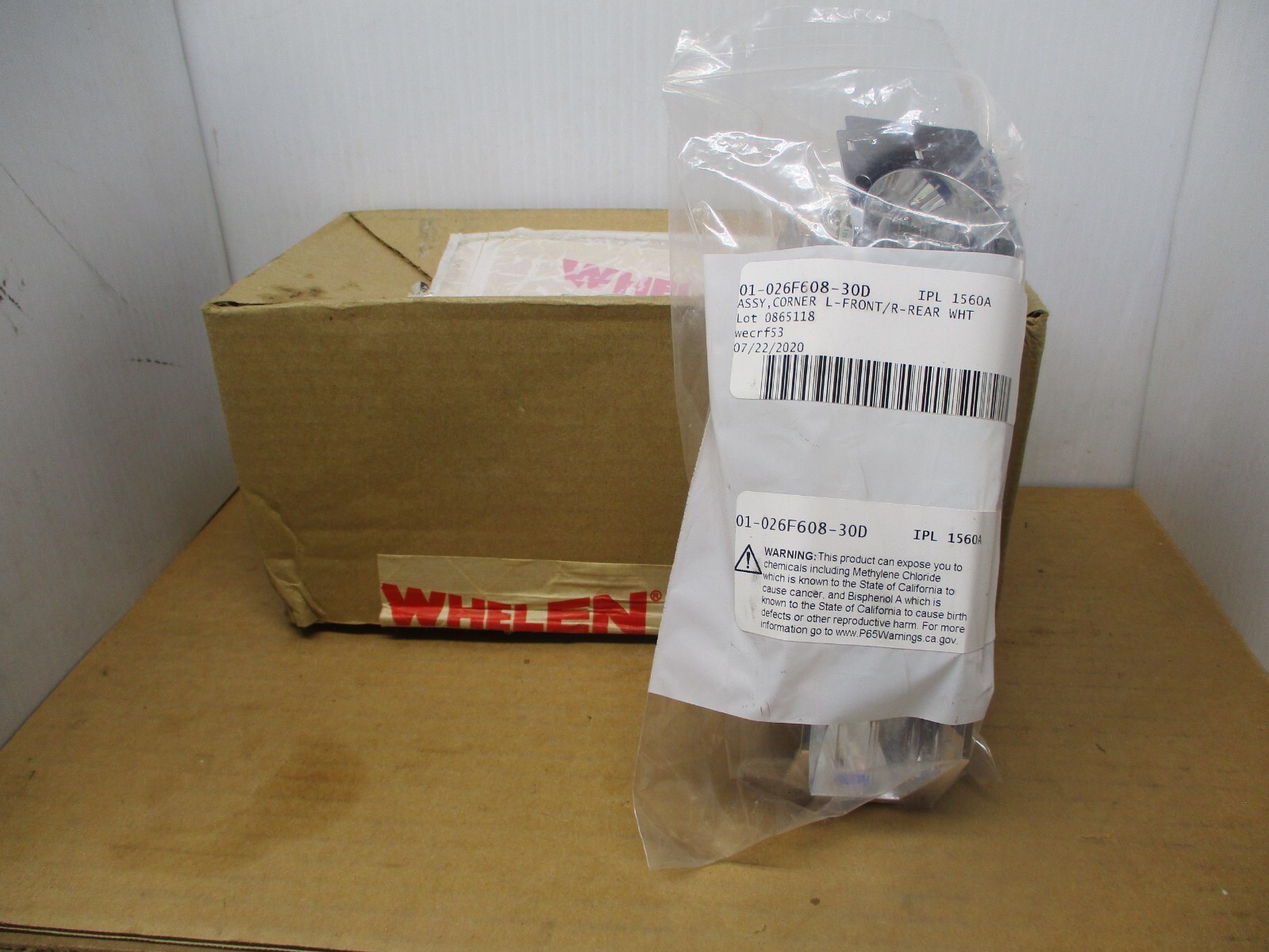 WHELEN ASSY CORNER L-FRONT R REAR 01-026F608-30D