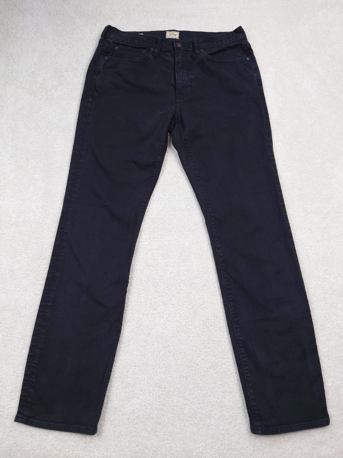 J Crew Style 770 Slight Taper Black Denim Jeans Cotton Stretch Men\'s 32x30 J Crew Style 770 Slight Taper Black Denim Jeans Cotton Stretch Men\'s 32x30