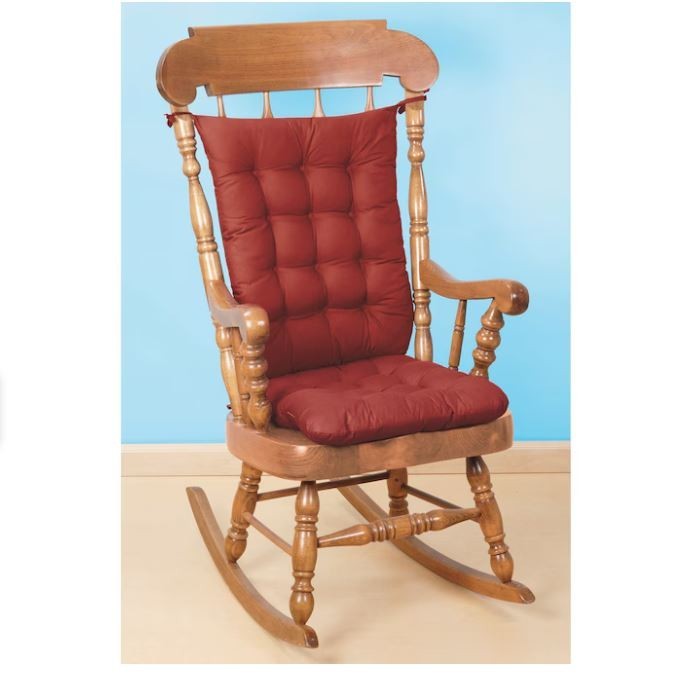Rocking Chair Cushion Set 100% Polyester Spot Clean - 