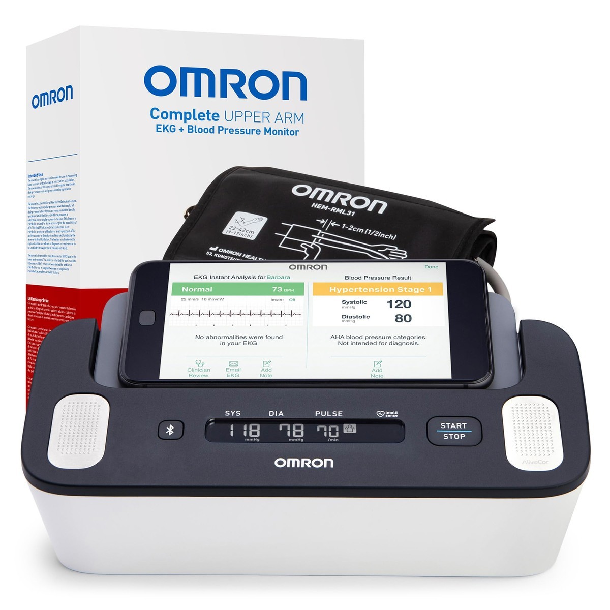 OMRON Complete 2-in-1 Blood Pressure Monitor + EKG For Home Use BP7900 OMRON Complete 2-in-1 Blood Pressure Monitor + EKG For Home Use BP7900