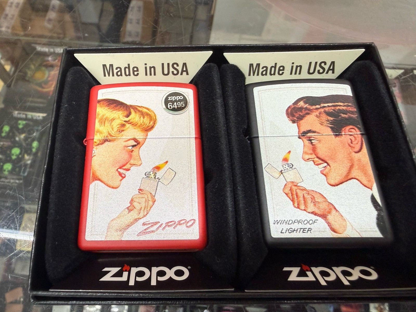 Zippo Pocket Lighter Special Edition Discontinued Made In USA Set Of 2 Zippo Pocket Lighter Special Edition Discontinued Made In USA Set Of 2