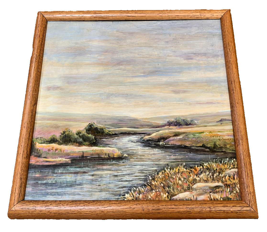 Listed Kansas Artist Peter Johnson Original Painting Title Listed Kansas Artist Peter Johnson Original Painting Title