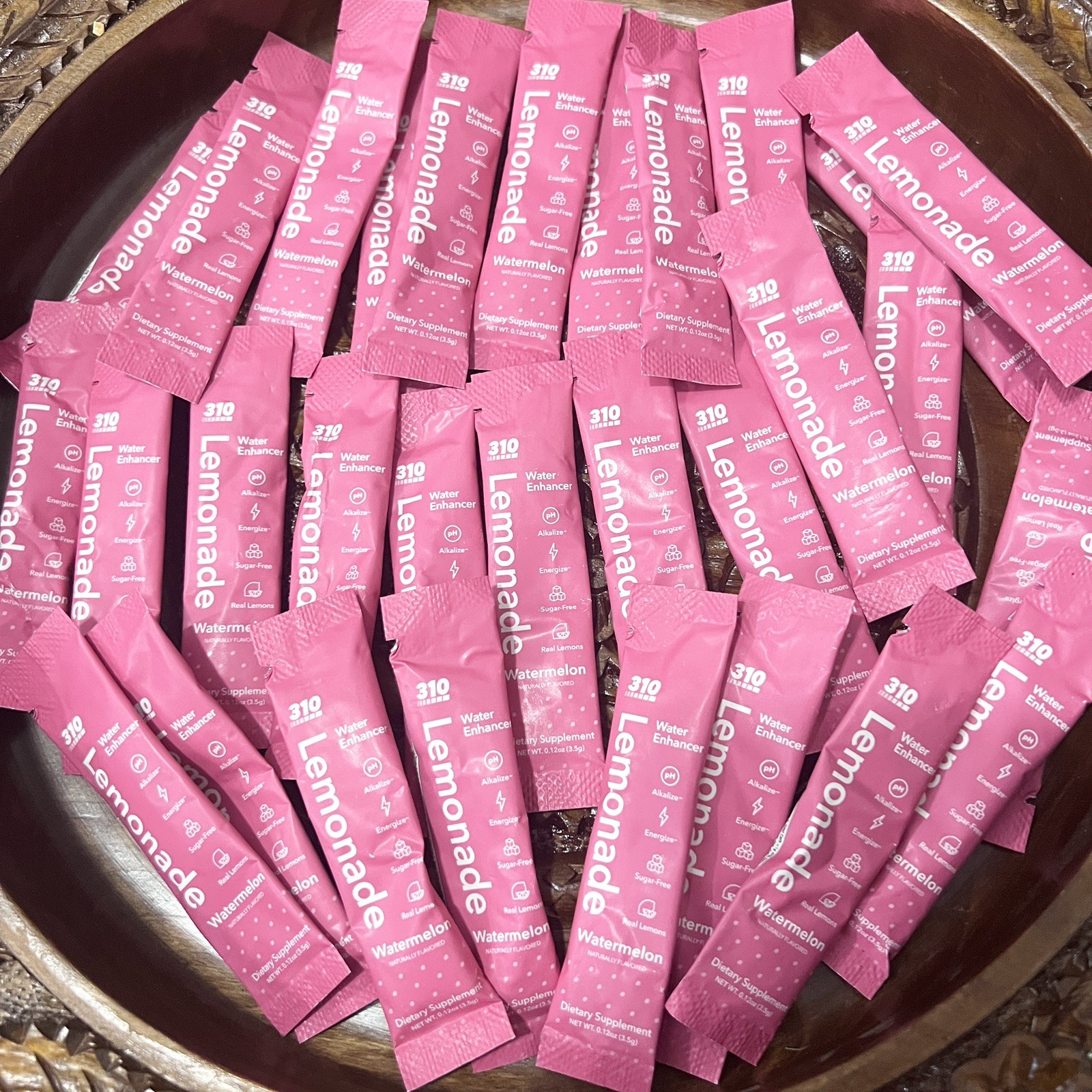310 Nutrition Expired 30 count Lemonade Watermelon Water Enhancer No Box 