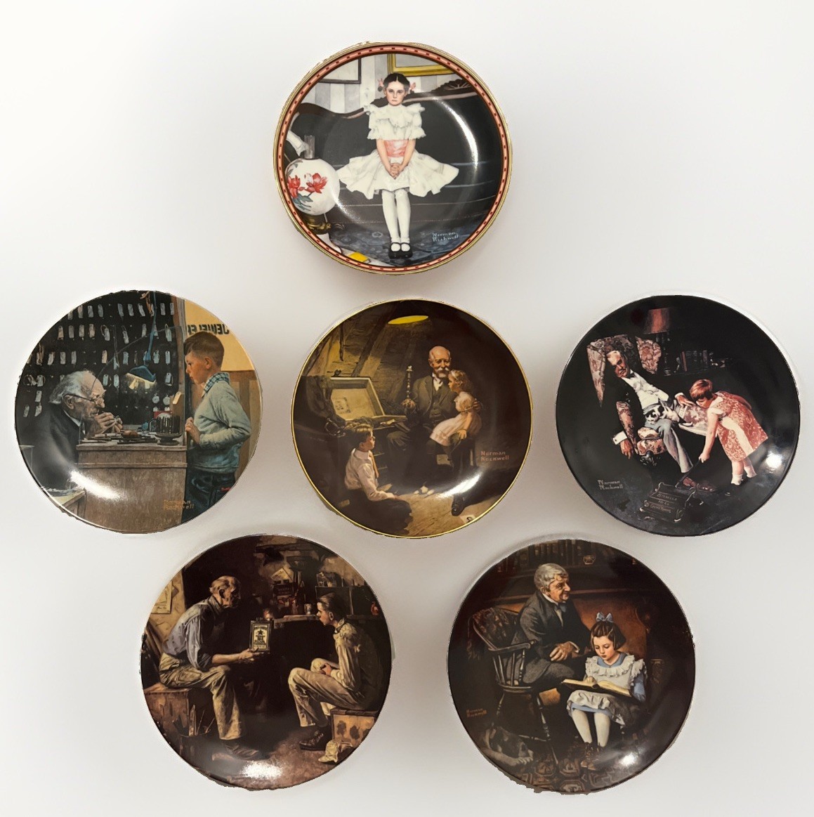 Set Of 6 Norman Rockwell Collector Plate-Including Limited Editions-Great Cond. Set Of 6 Norman Rockwell Collector Plate-Including Limited Editions-Great Cond.