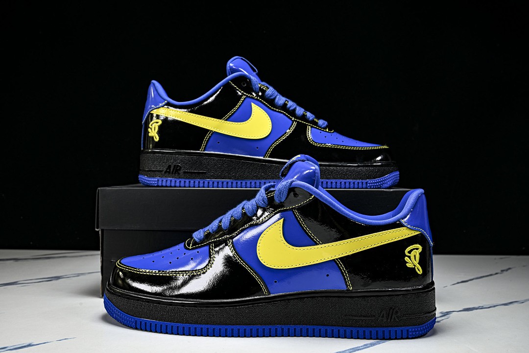 NK Air Force 1 Low Syna Central Cee Black Optic Yellow IQ1402-010 Men's Size