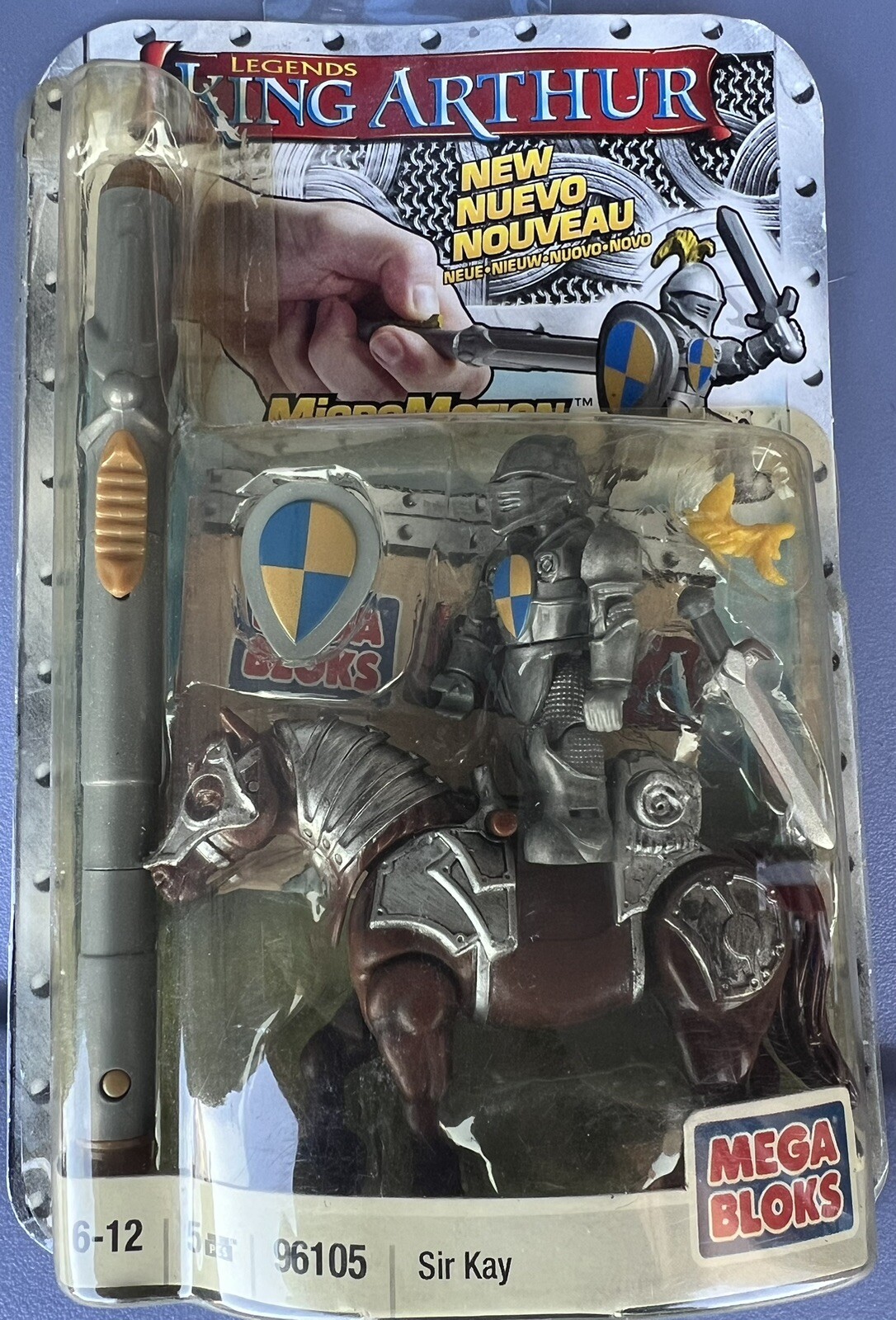MEGA BLOKS KING ARTHUR MICRO MOTION ACTION FIGURES SET 96105 MEGA BLOKS KING ARTHUR MICRO MOTION ACTION FIGURES SET 96105