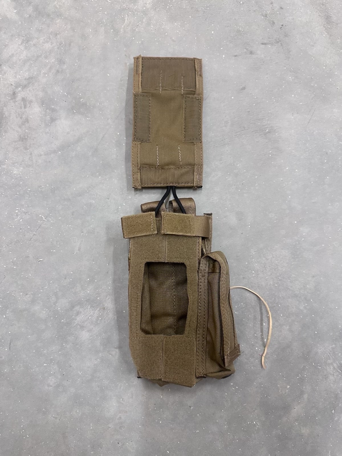 Paraclete MBITR Radio MOLLE Pouch Coyote Brown Good Condition Pre-Owned