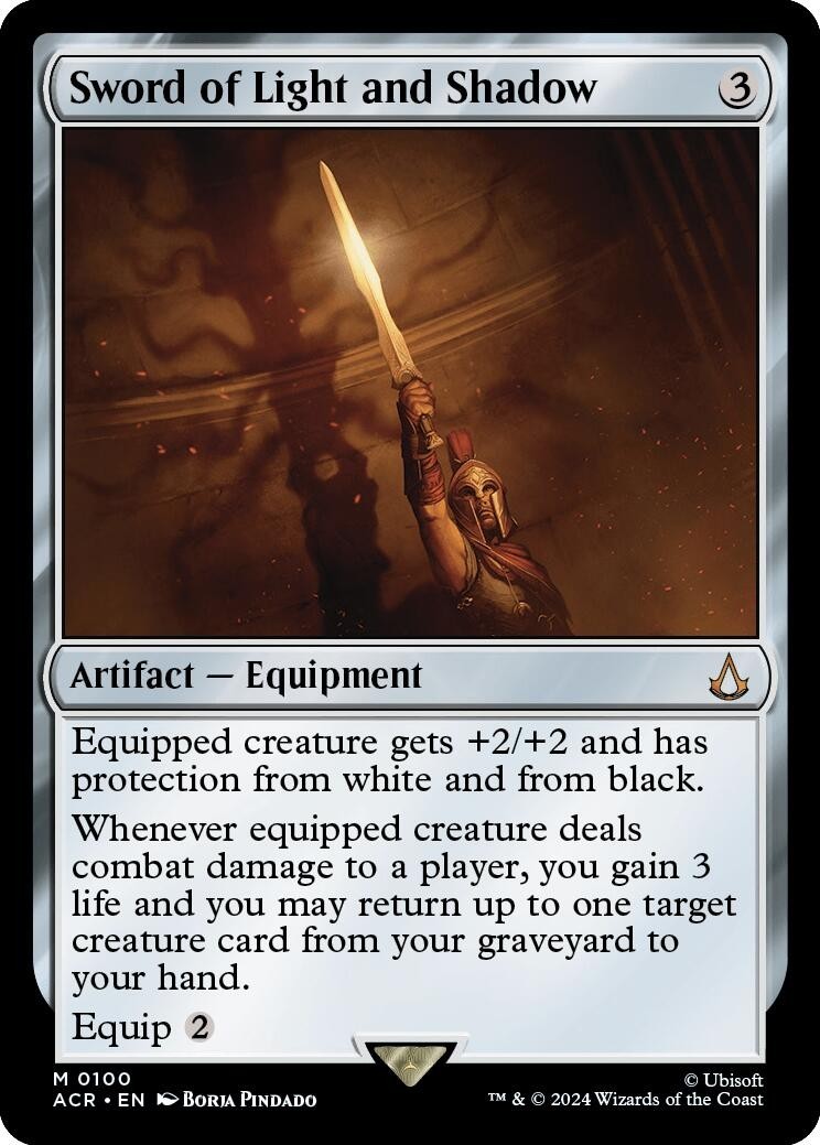 MTG ACR M Sword of Light and Shadow #100 NM MTG ACR M Sword of Light and Shadow #100 NM